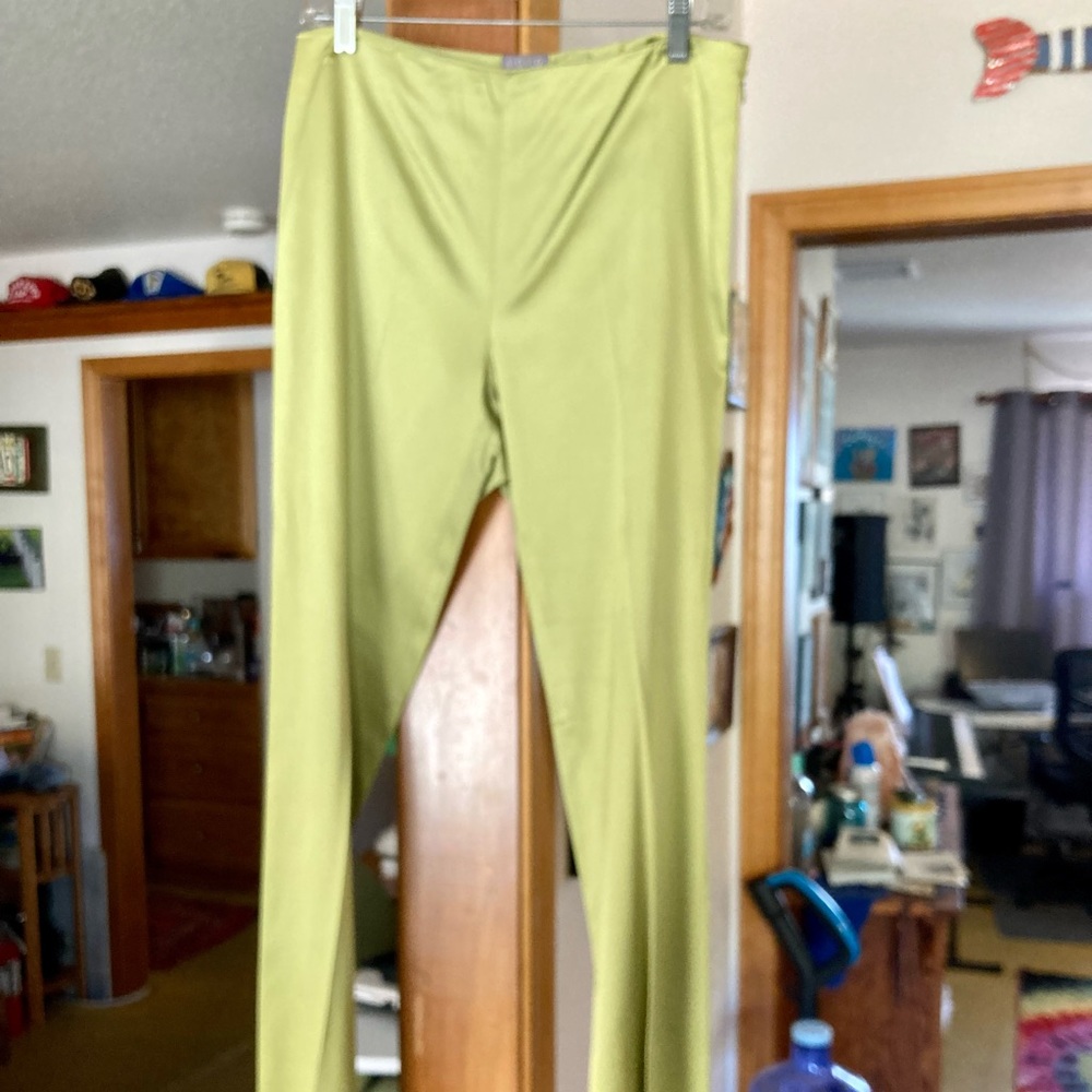 Satin slacks